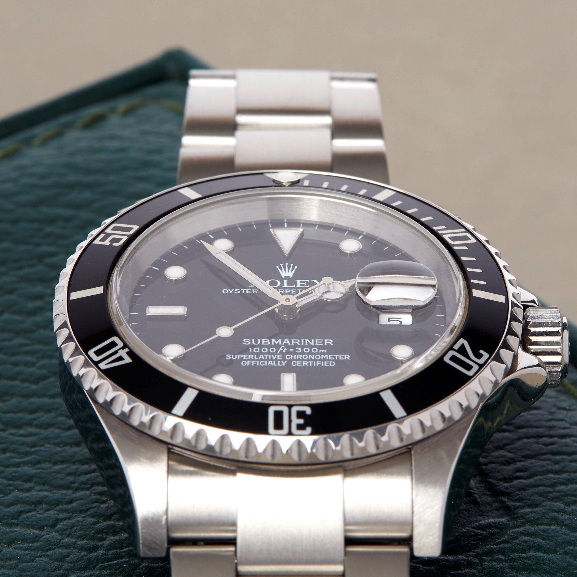 Rolex Submariner Date 16610 Men's Stainless Steel Watch 1