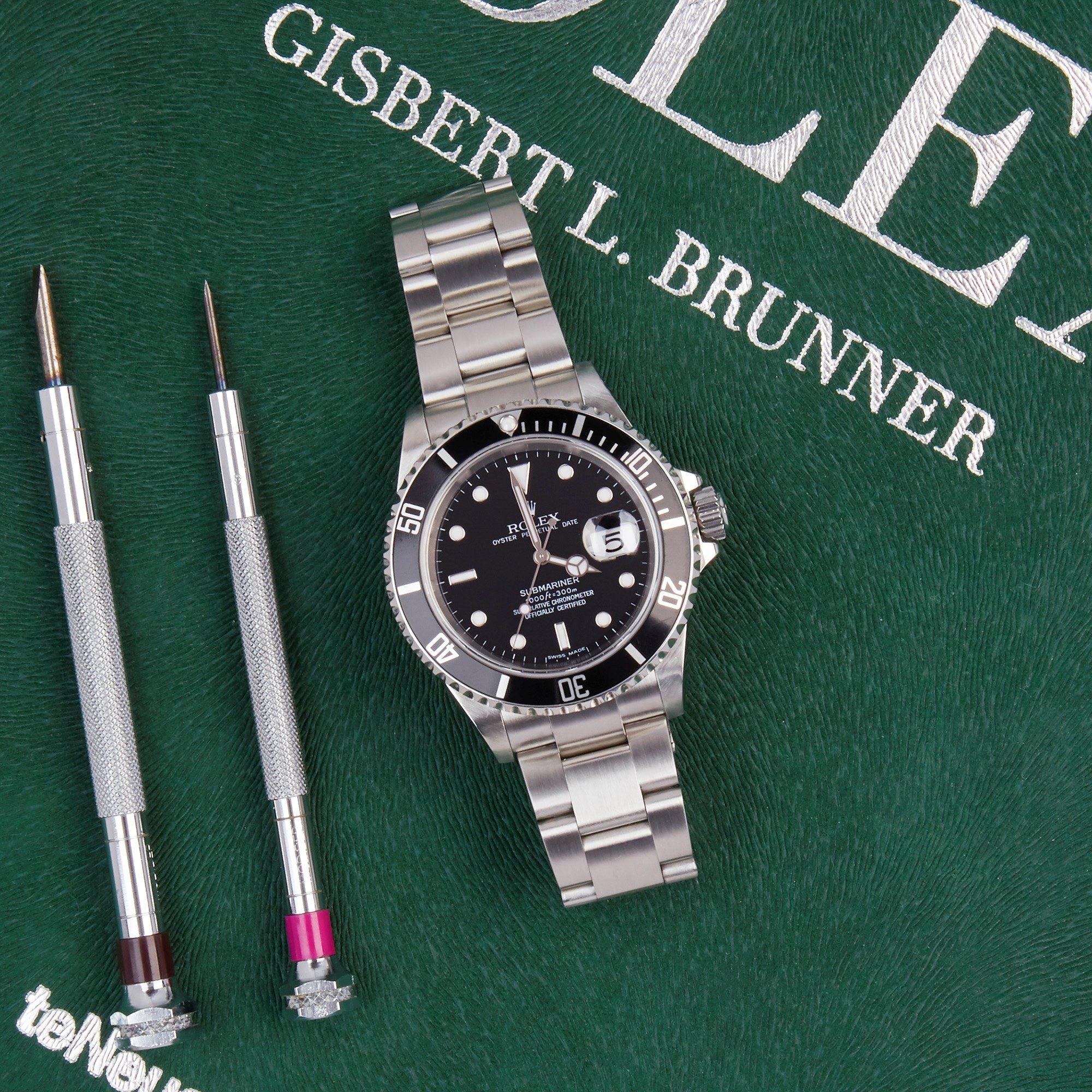 Rolex Submariner Date 16610 Men's Stainless Steel Watch 6