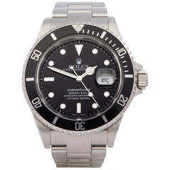 Rolex Submariner Date 16610 Men's Stainless Steel Watch