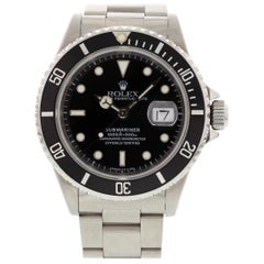 Rolex Submariner Date 16610 Men's Watch Box Papers