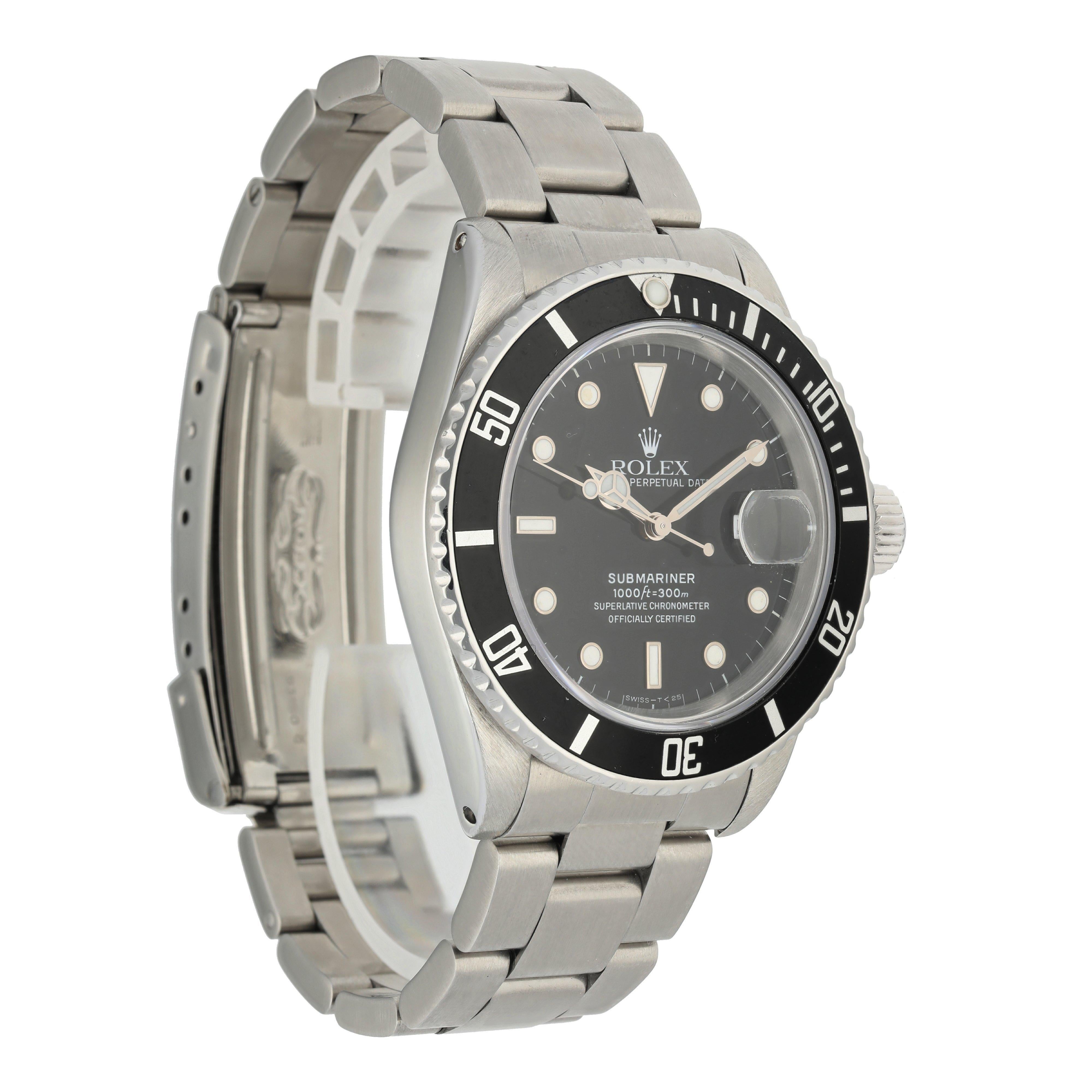 Rolex Submariner Date 16610 Men's Watch For Sale 1