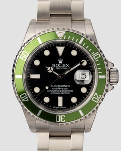 Rolex Submariner Date 16610LV Kermit NOS Stickered M Serial 2008