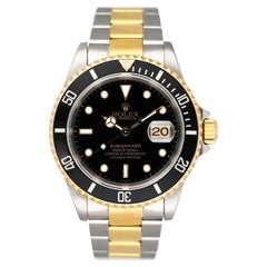 Rolex Submariner Date 16613 Black Dial Mens Watch Box Papers