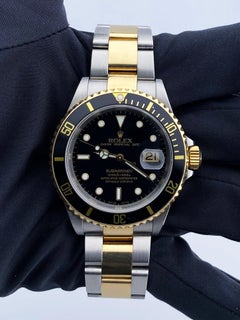 Rolex Submariner Date 16613 Black Dial Mens Watch