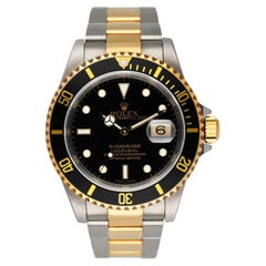 Used Rolex Submariner Date 16613 Black Dial Mens Watch