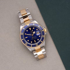 Rolex Submariner Date 16613 Men’s Stainless Steel and Yellow Gold Purple Watch