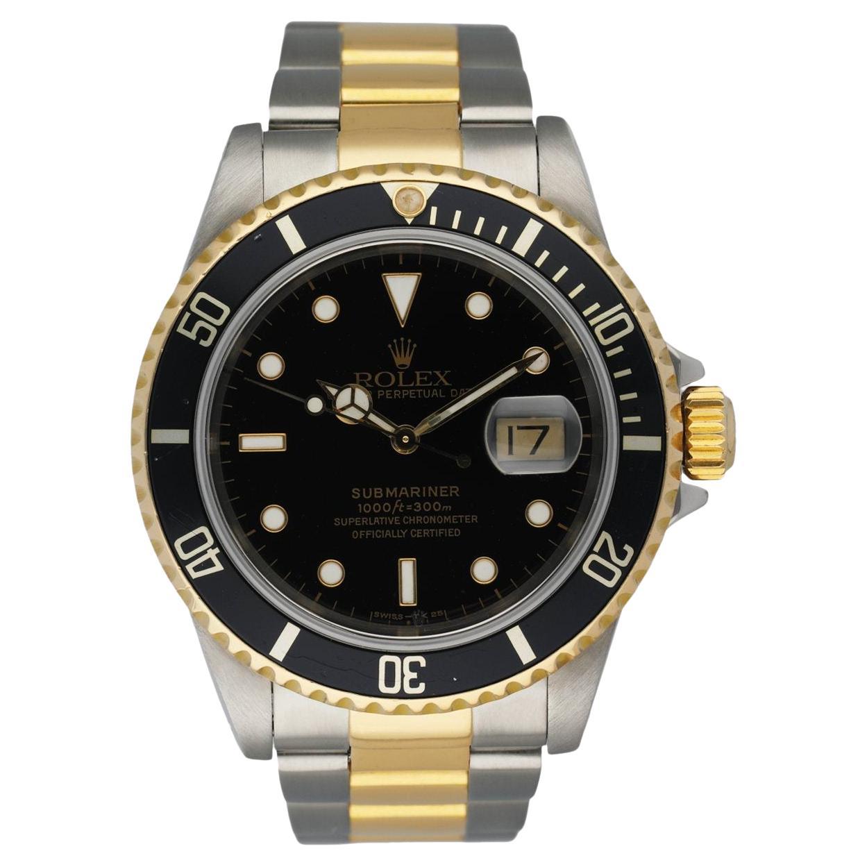 Rolex Submariner Date 16613 Men's Watch Box & Papers