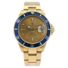 Rolex Submariner Date 16808 Tropical Nipple Dial Men's Watch