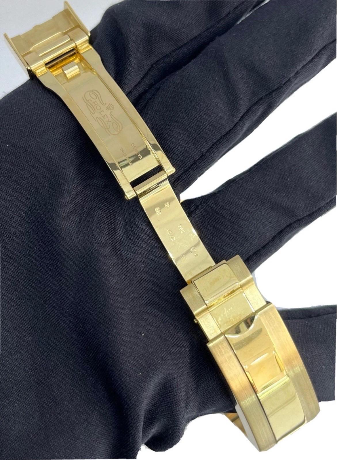 Rolex Submariner Date 18K Yellow Gold 40mm Blue Ceramic Oyster Watch 116618 For Sale 10