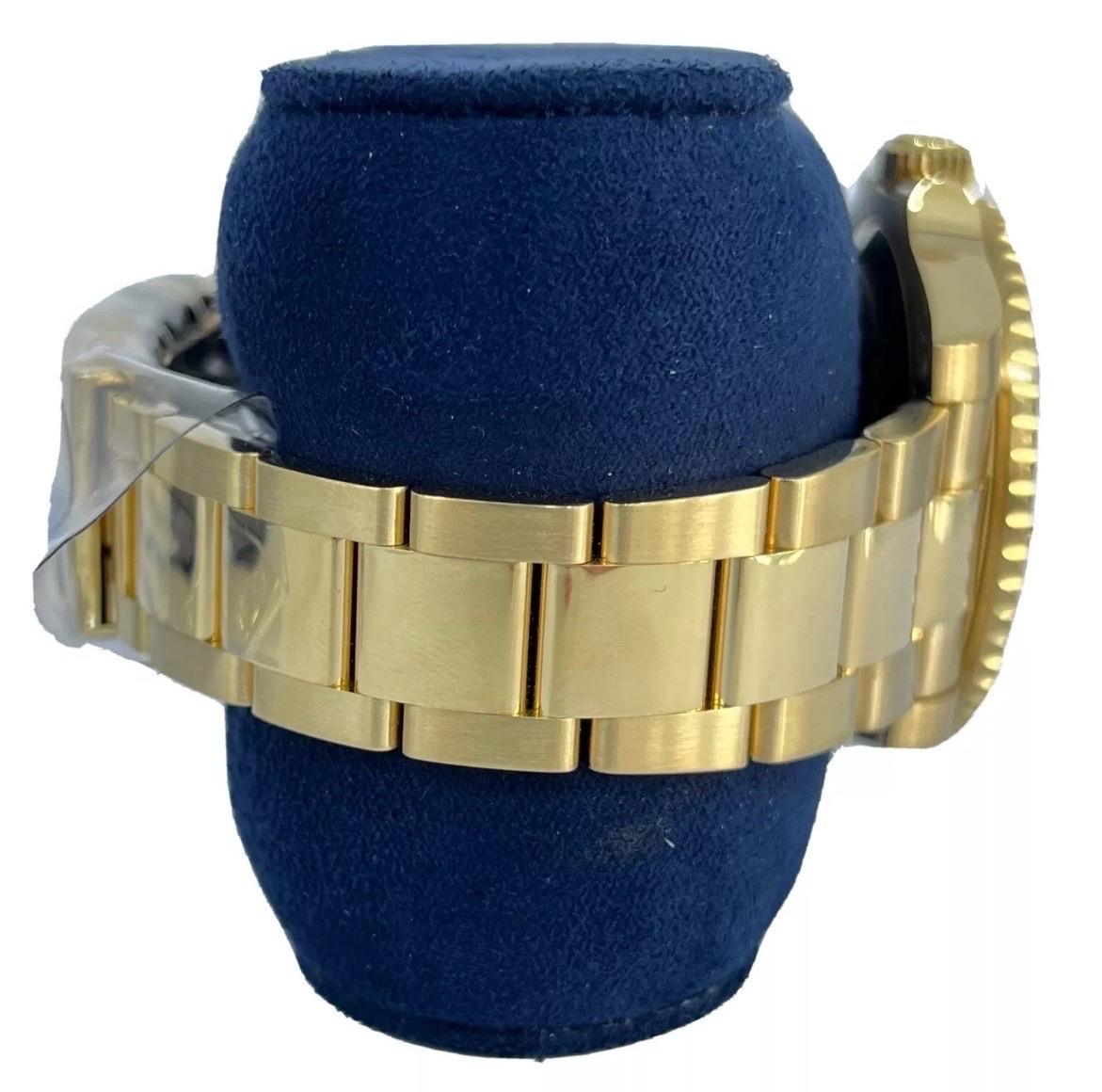 Rolex Submariner Date 18K Yellow Gold 40mm Blue Ceramic Oyster Watch 116618 For Sale 1