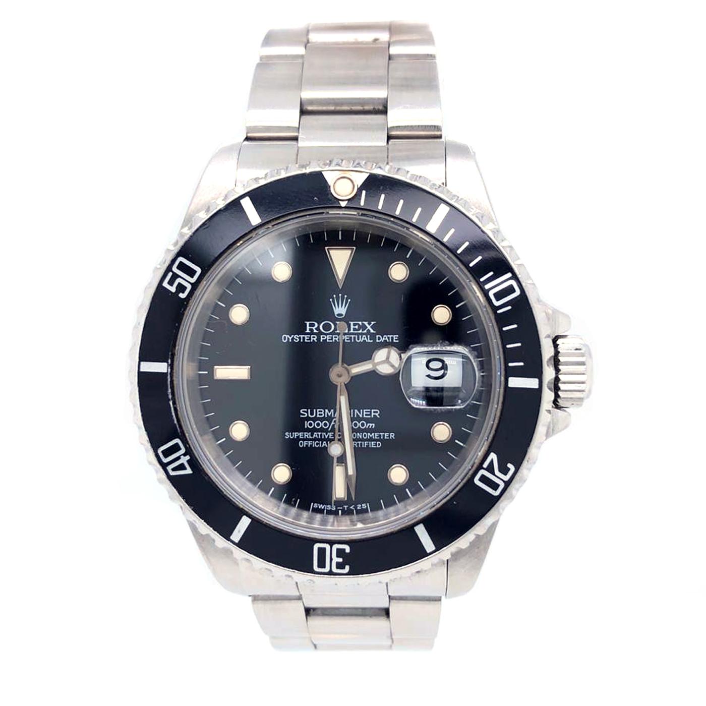 Brand: Rolex
Model: 16610
Model: Submariner Date
Movement: Automatic
Bracelet: Oyster
Case material: Steel
Bracelet material: Steel
Year of production: 1992 N serial number
Condition: MINT CONDITION (Worn with little to no signs of wear)
Box: