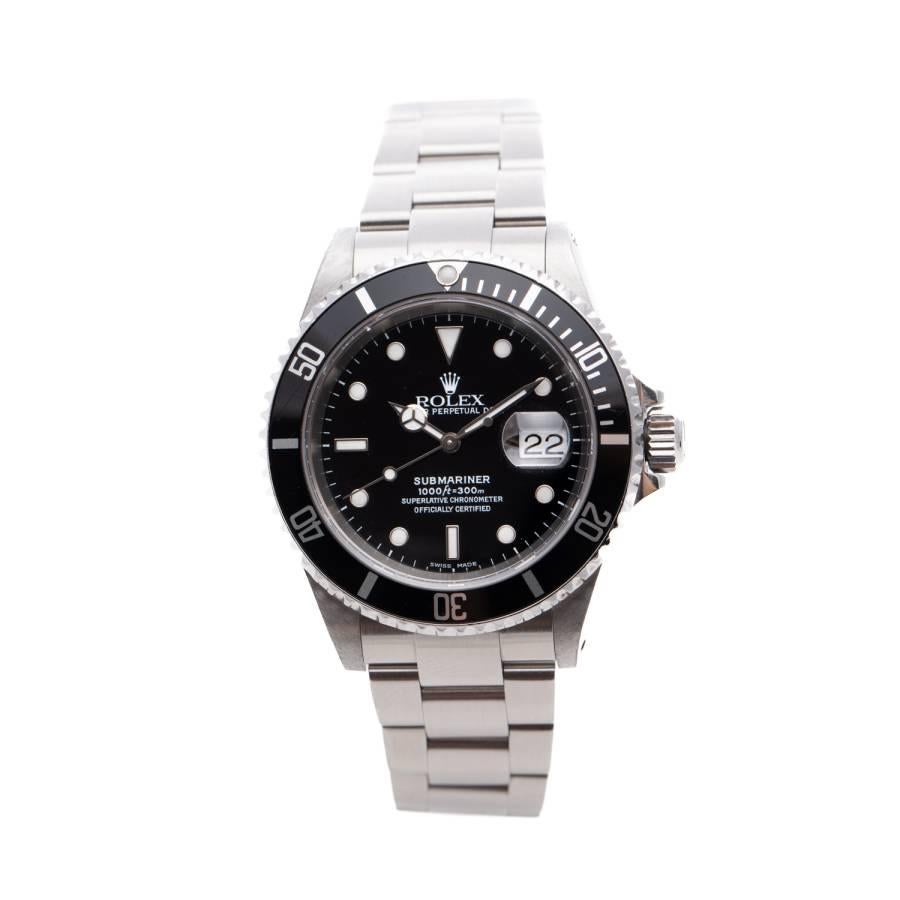 Rolex Submariner Date 40 Black Dial Stainless Steel Automatic Ref: 16610 1