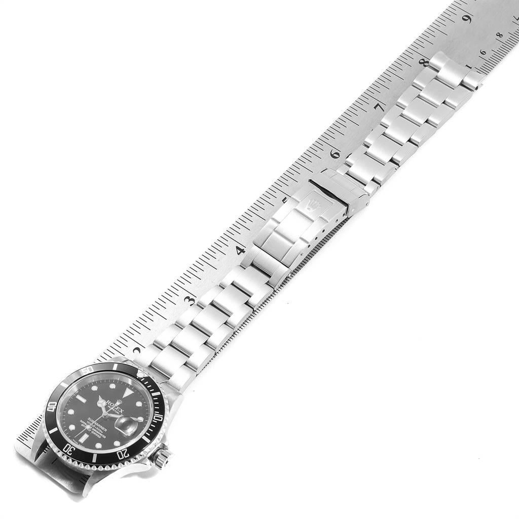 Rolex Submariner Date 40 Stainless Steel Automatic Men’s Watch 16610 For Sale 6