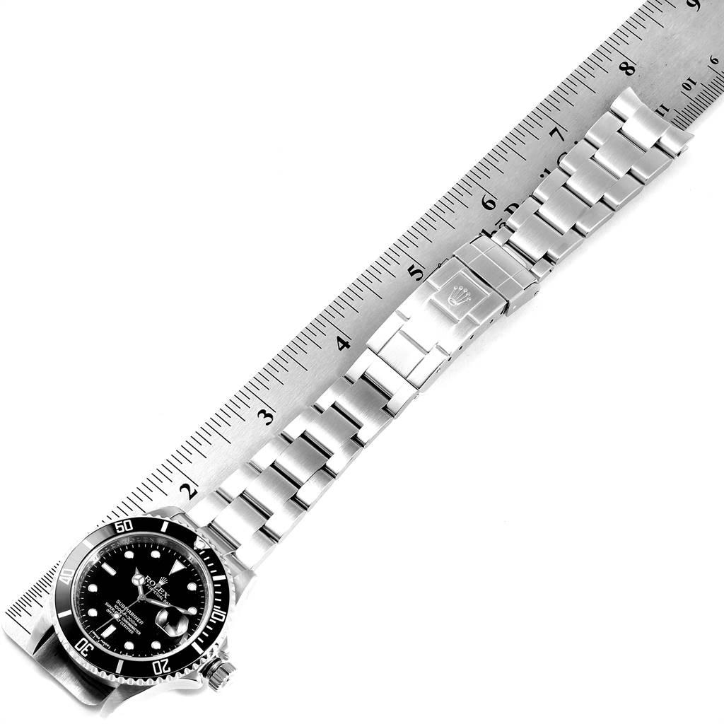 Rolex Submariner Date 40 Stainless Steel Automatic Men's Watch 16610 For Sale 8
