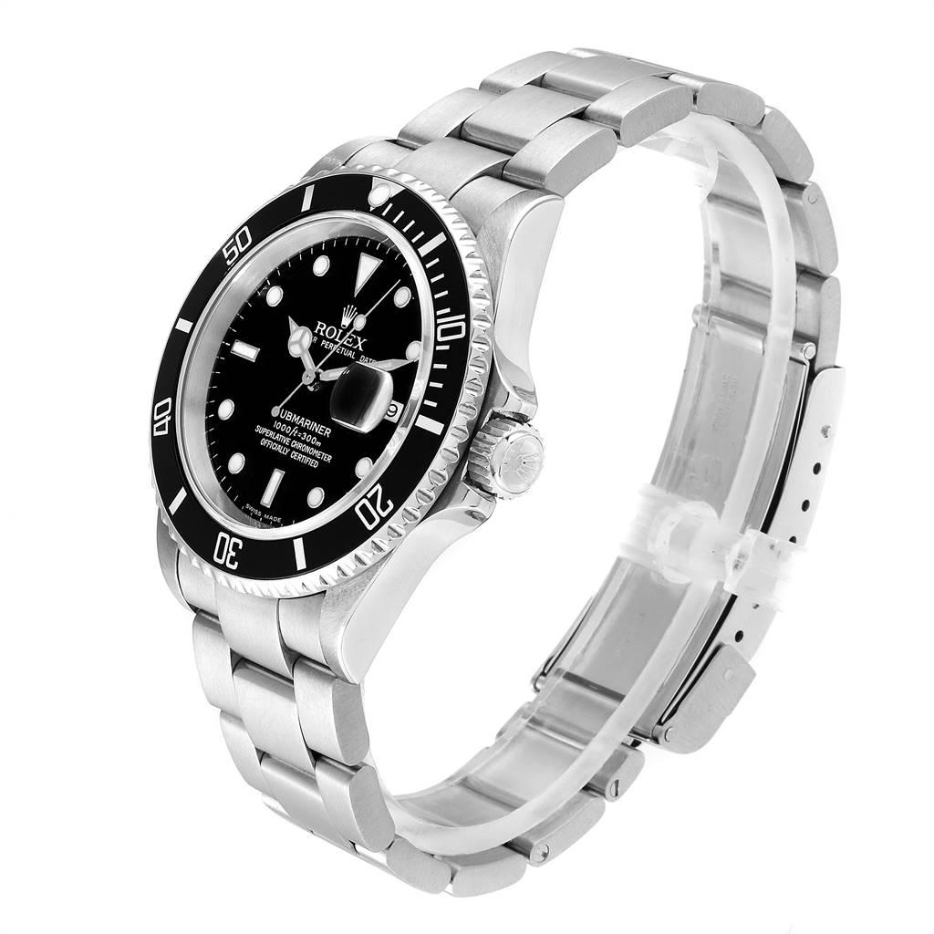 Men's Rolex Submariner Date 40 Stainless Steel Automatic Men’s Watch 16610 For Sale
