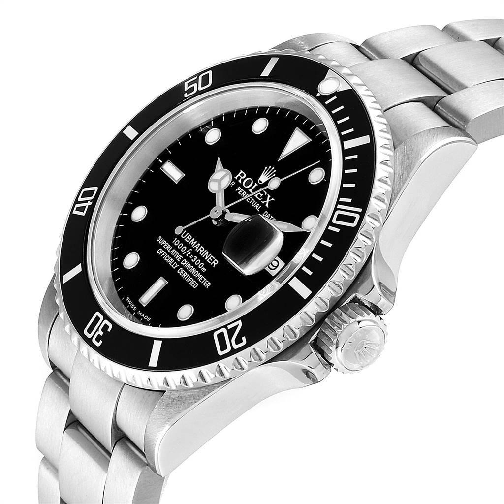 Rolex Submariner Date 40 Stainless Steel Automatic Men’s Watch 16610 For Sale 1