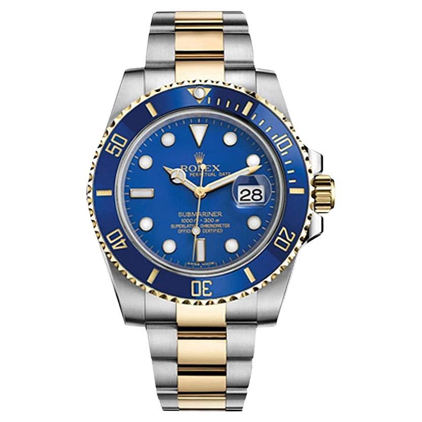 Rolex Submariner Date 40 Yellow Gold & Stainless Steel Blue Dial 116613LB (2015)