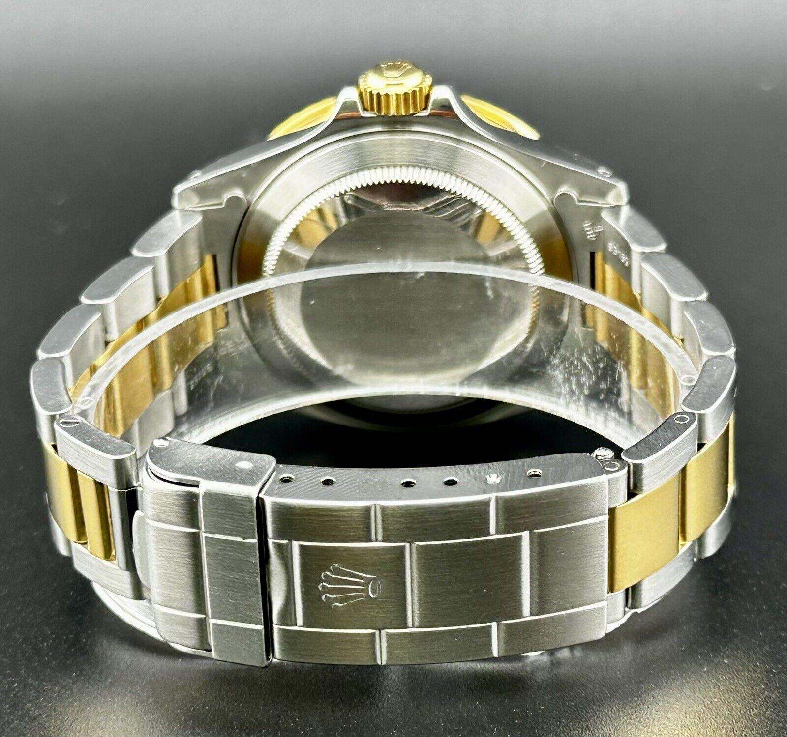 Rolex Submariner Date 40mm 18k Yellow Gold & Steel Black Dial Oyster Watch 16613 en vente 2