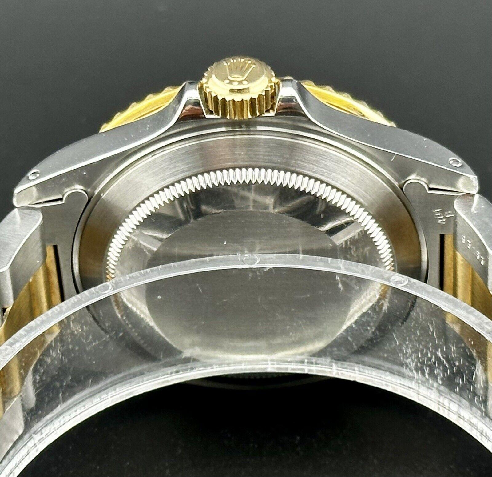 Rolex Submariner Date 40mm 18k Yellow Gold & Steel Black Dial Oyster Watch 16613 en vente 3
