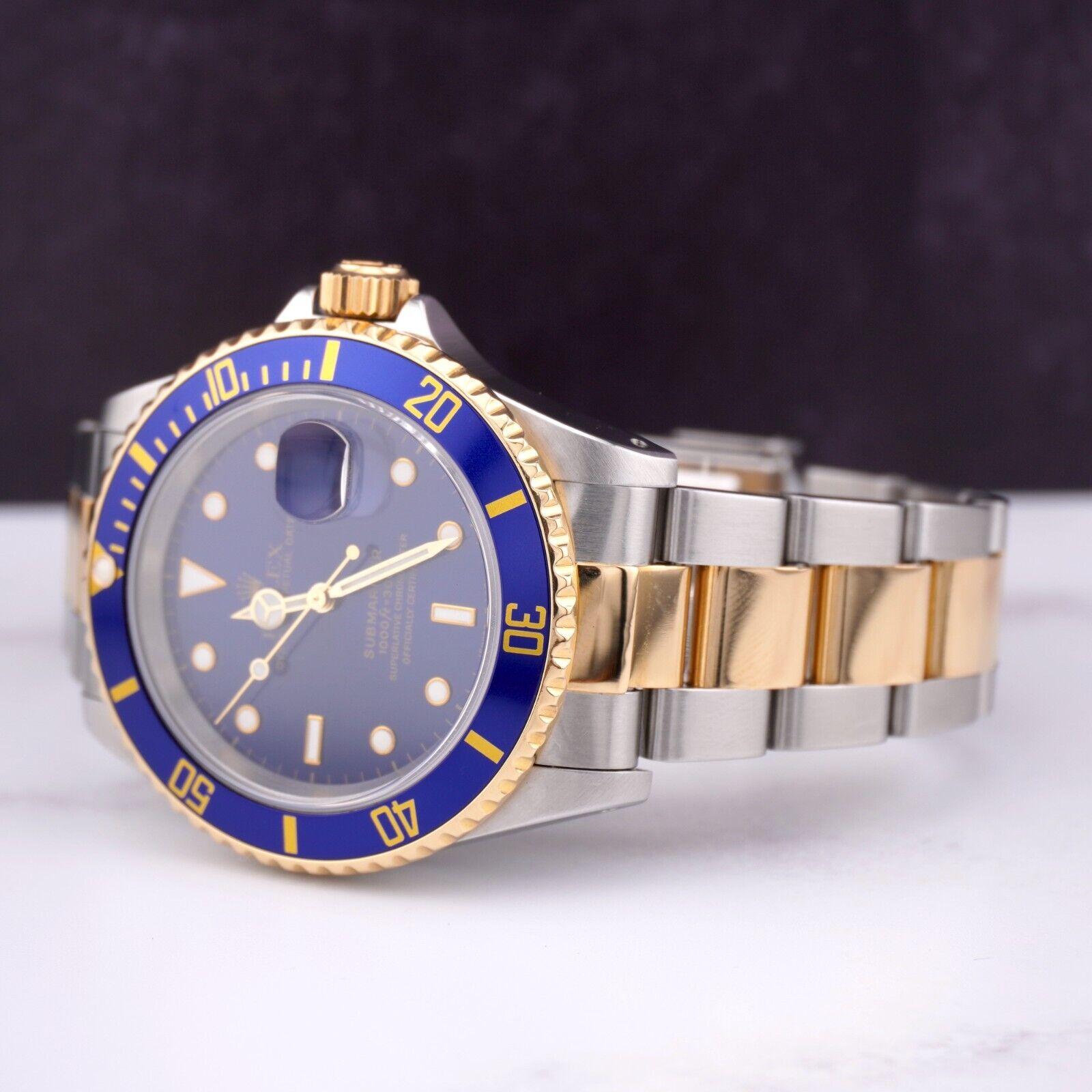rolex blue and gold submariner price