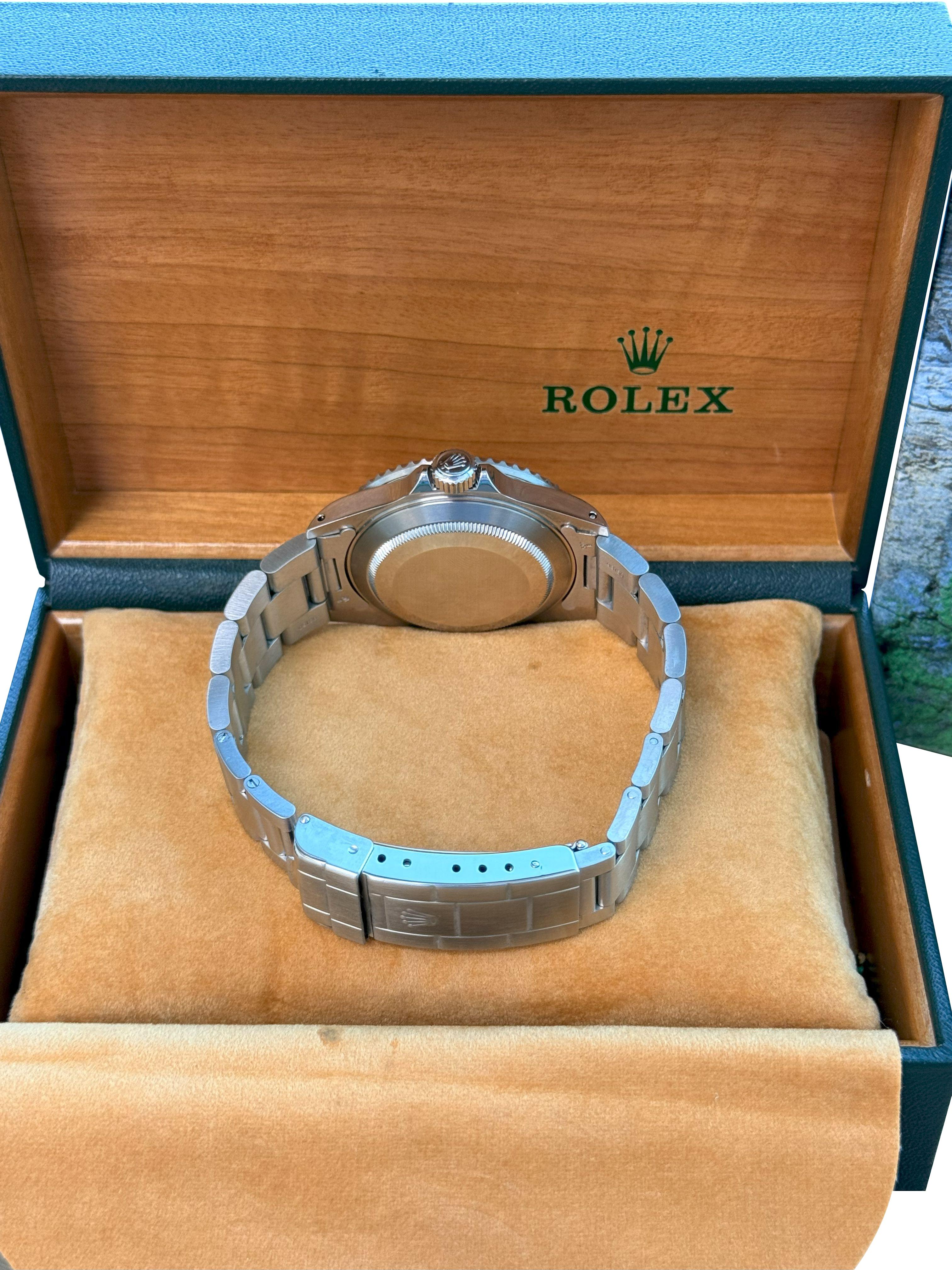 Rolex Submariner Date 40mm schwarzes Zifferblatt Edelstahl Automatikuhr 16610 im Angebot 15