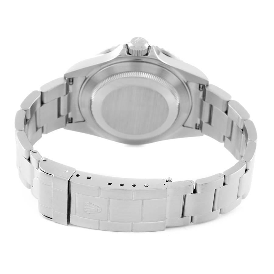 Rolex Submariner Date 40mm Schwarzes Zifferblatt Stahl-Herrenuhr 16610 Box Card im Angebot 6