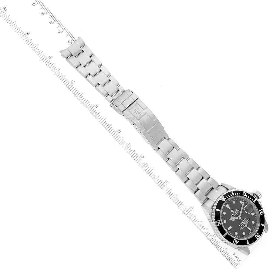 Rolex Submariner Date Black Dial Steel Mens Watch 16610 3