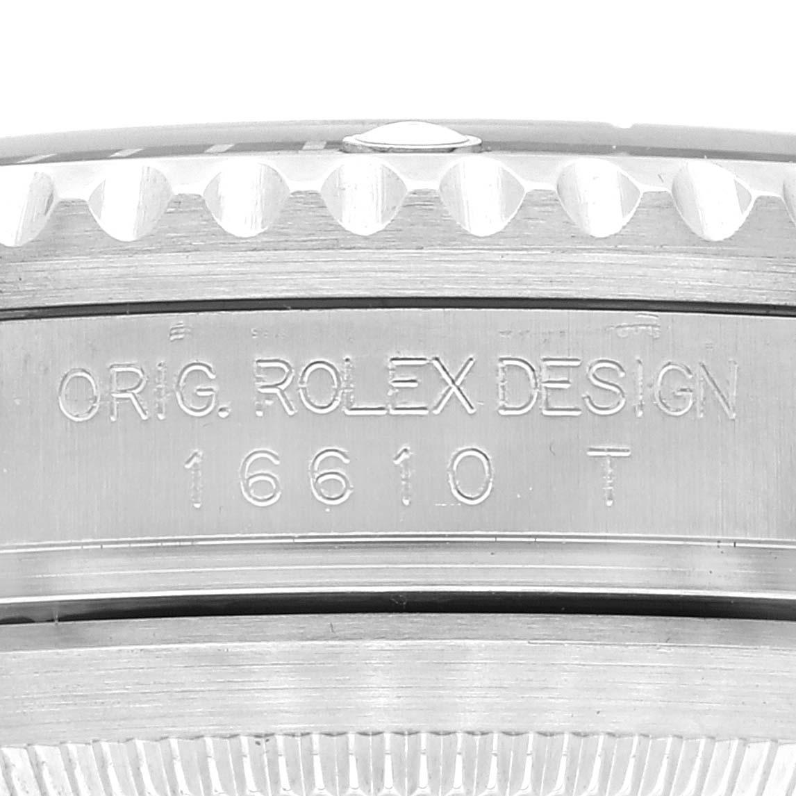 Men's Rolex Submariner Date 40mm Black Dial Steel Mens Watch 16610