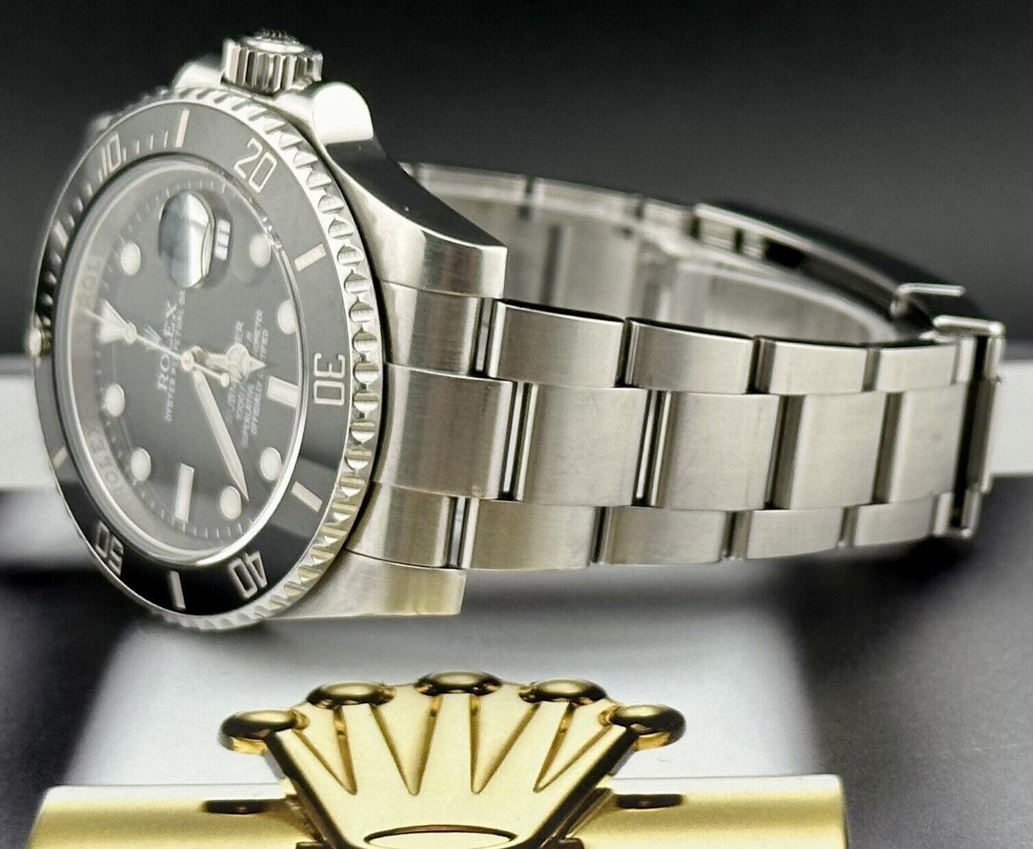 De los hombres Reloj Rolex Submariner Date 40mm Acero Inoxidable Cerámico Esfera Negra Hombre 116610LN en venta