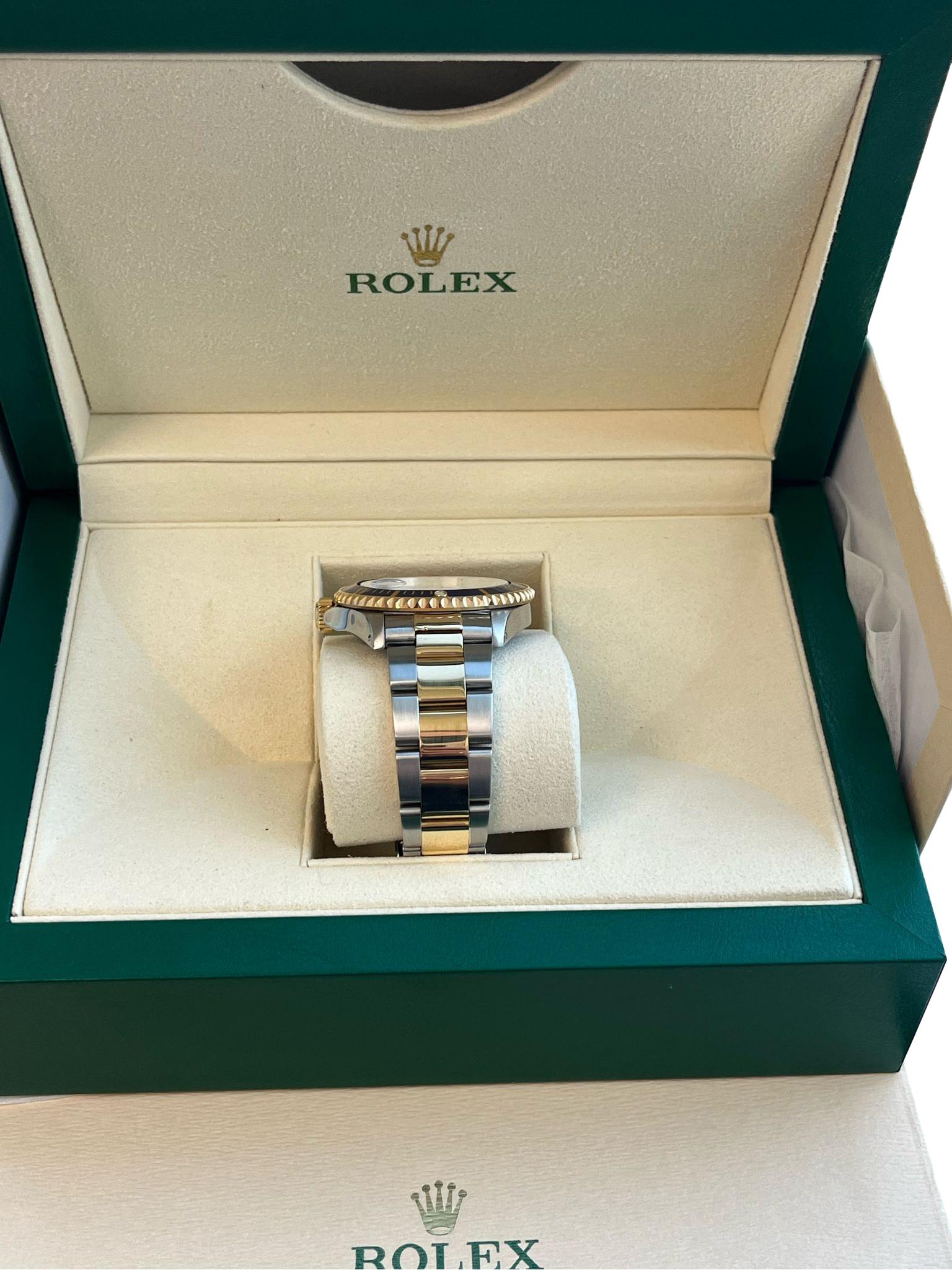 Rolex Submariner Date 40mm Oro/Acciaio Blu Serti Diamante Orologio da Uomo 16613 in vendita 7