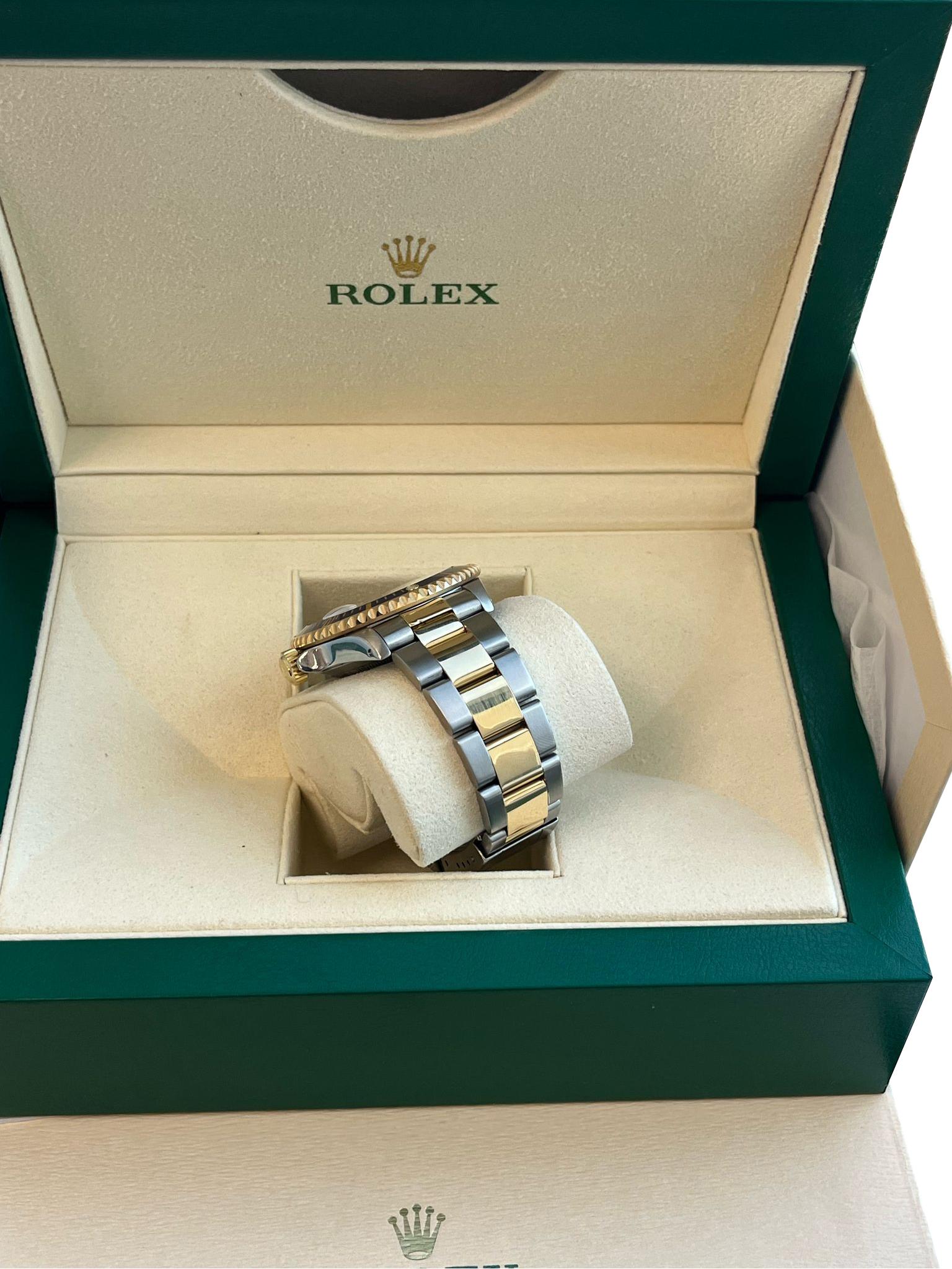 Rolex Submariner Date 40mm Oro/Acciaio Blu Serti Diamante Orologio da Uomo 16613 in vendita 8