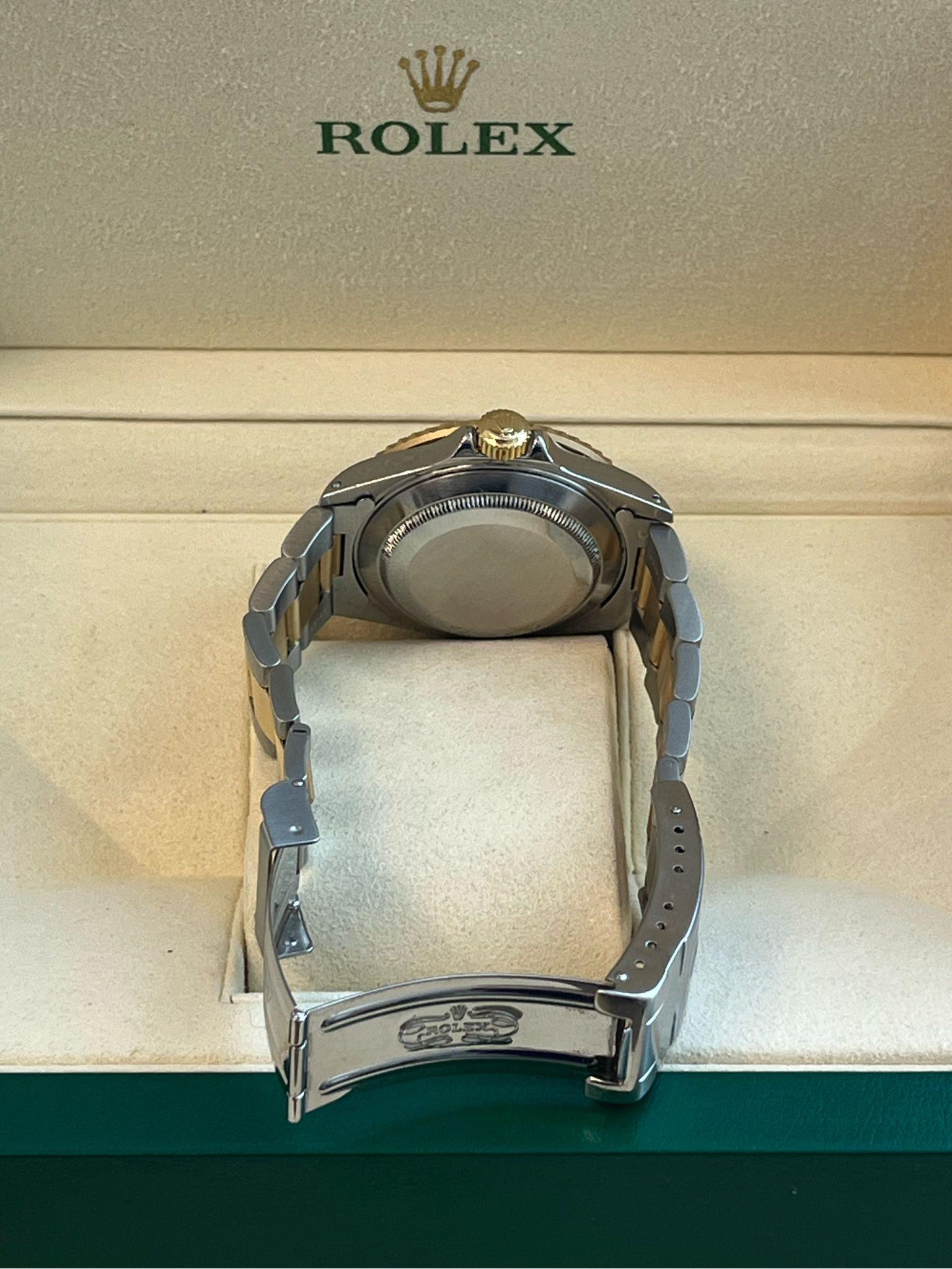 Rolex Submariner Date 40mm Oro/Acciaio Blu Serti Diamante Orologio da Uomo 16613 in vendita 10
