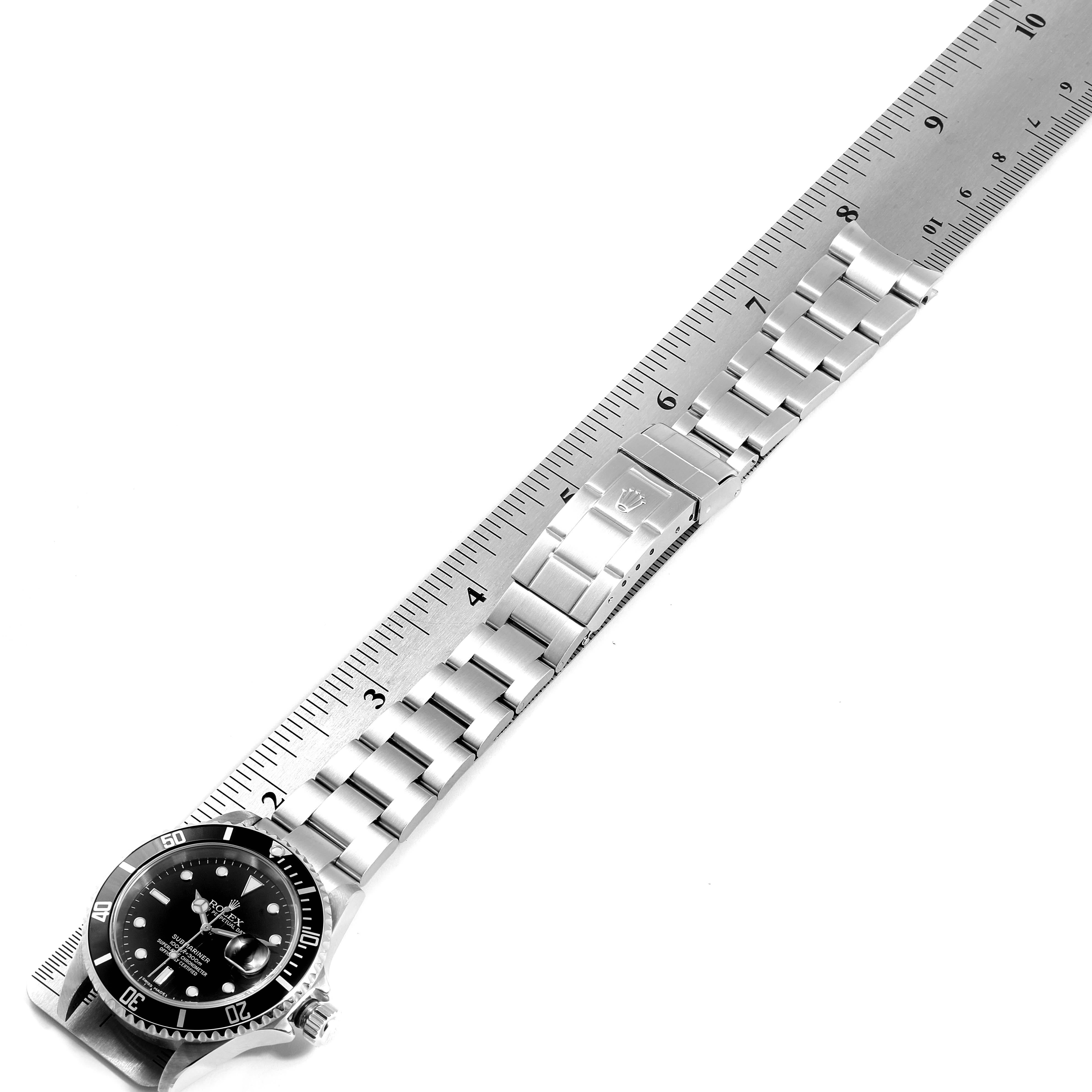 Rolex Submariner Date Stainless Steel Men's Watch 16610 For Sale 7