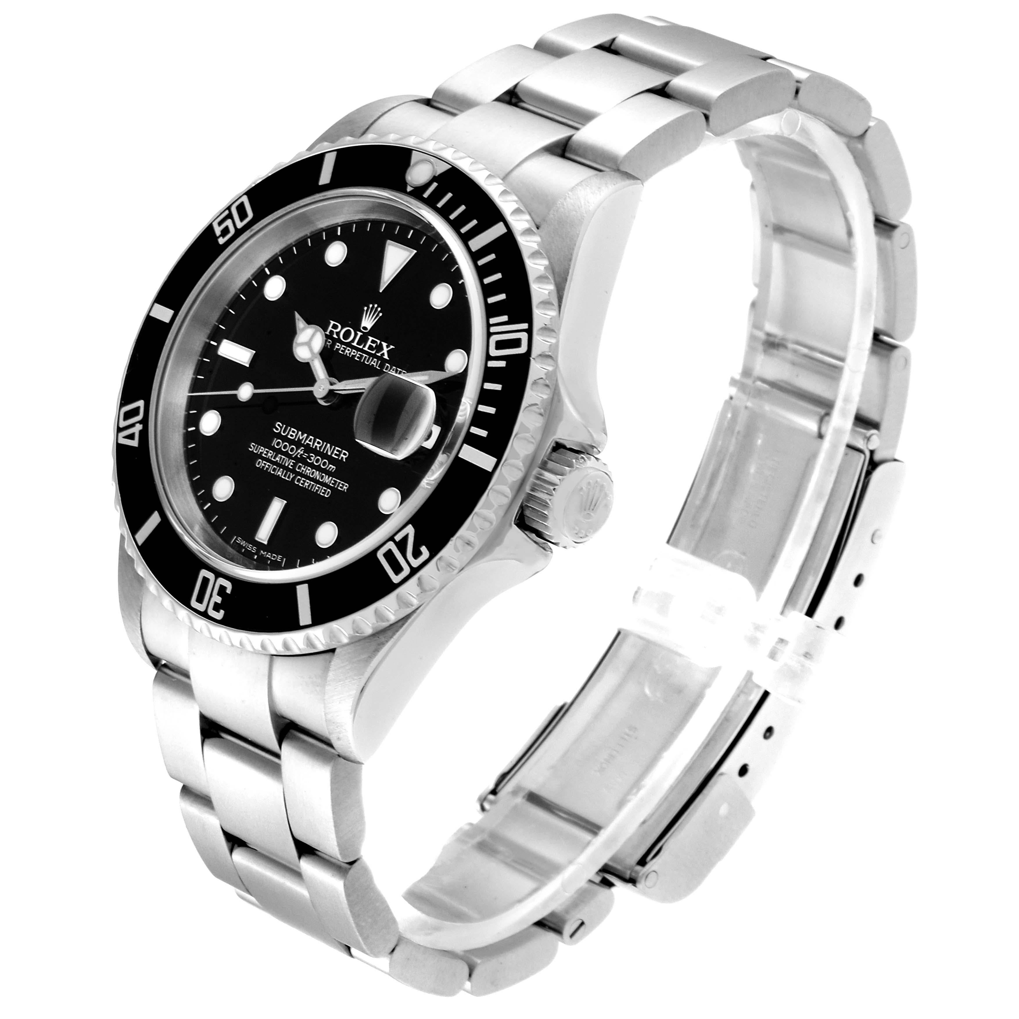 Rolex Submariner Date Stainless Steel Men's Watch 16610 1