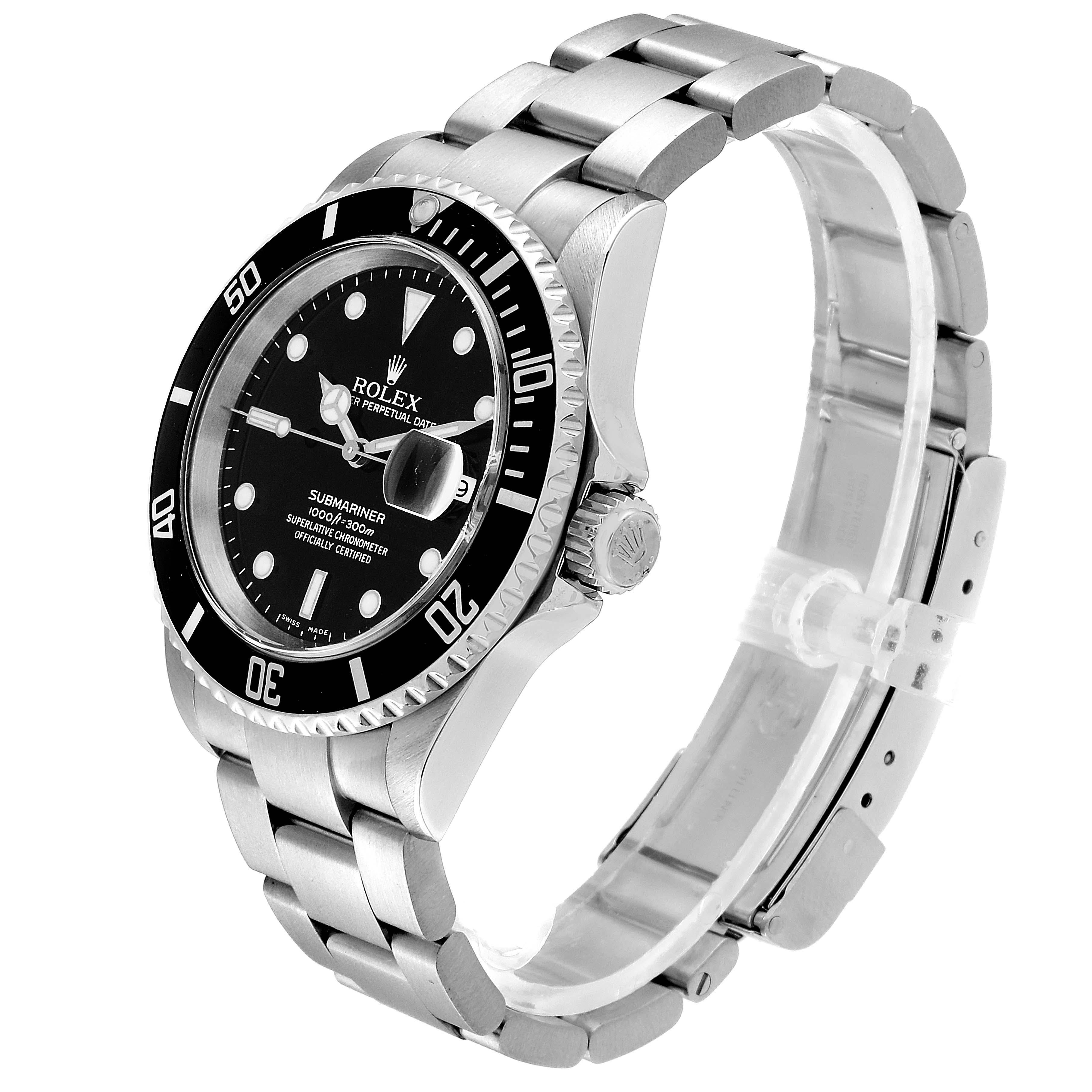 Rolex Submariner Date Stainless Steel Men's Watch 16610 1
