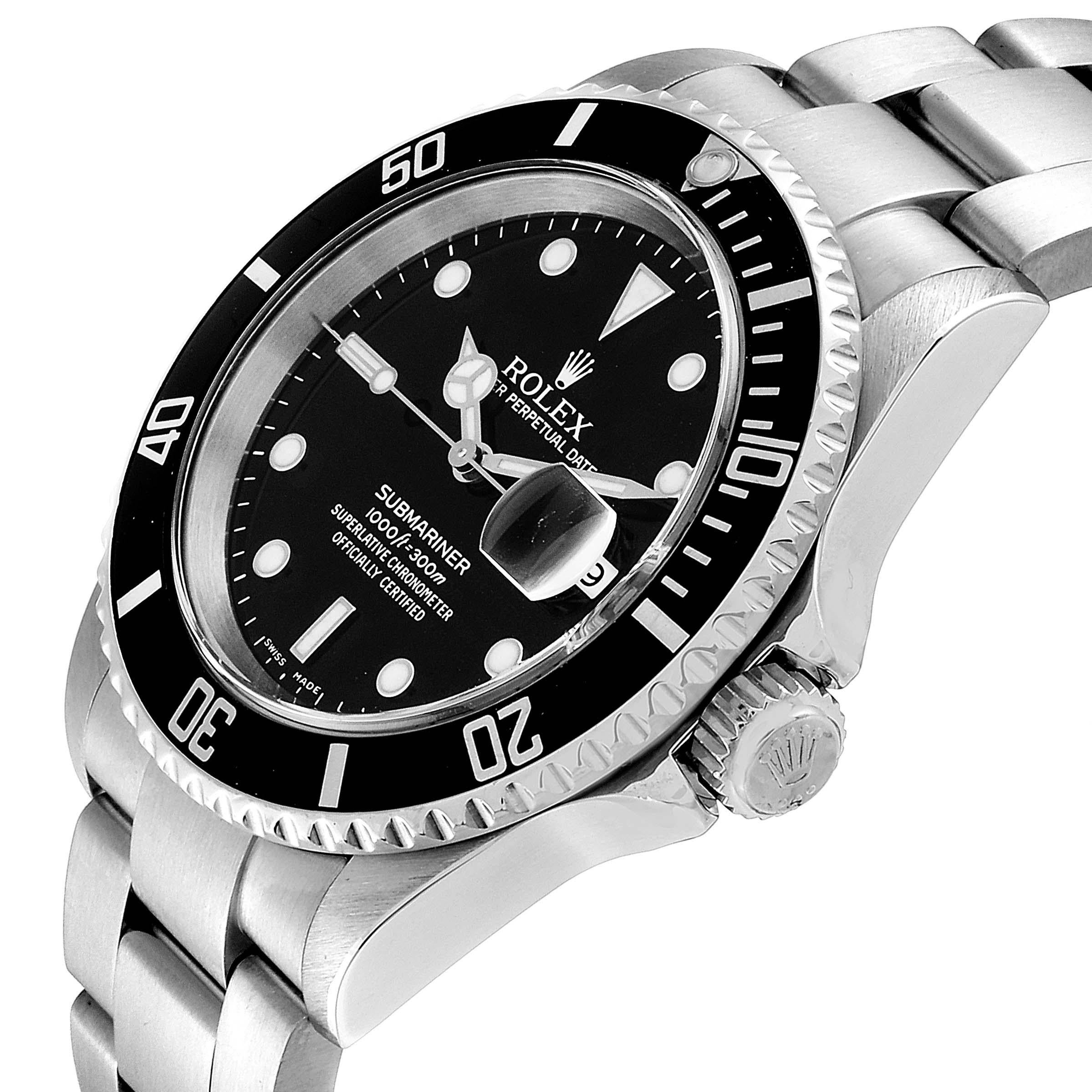 Rolex Submariner Date Stainless Steel Men's Watch 16610 2