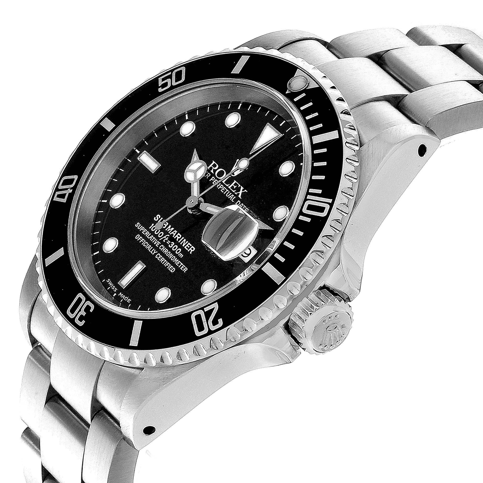 Rolex Submariner Date Stainless Steel Men’s Watch 16610 For Sale 1