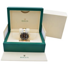 Used Rolex Submariner Date 40mm Two Tone Black Diamond Factory Dial Ref: 116613LN