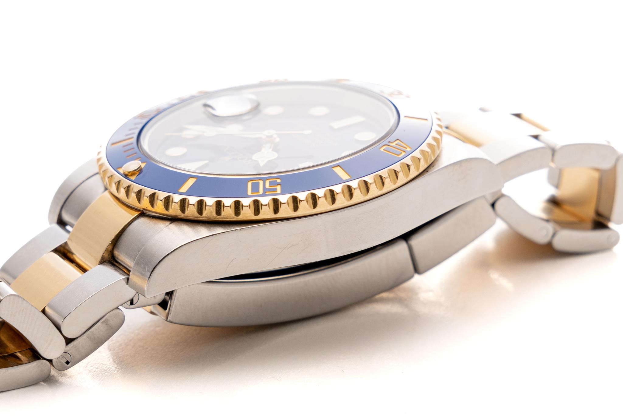 Rolex Submariner Date 40mm Two Tone Blue Ceramic Dial Oyster Ref: 116613LB 7