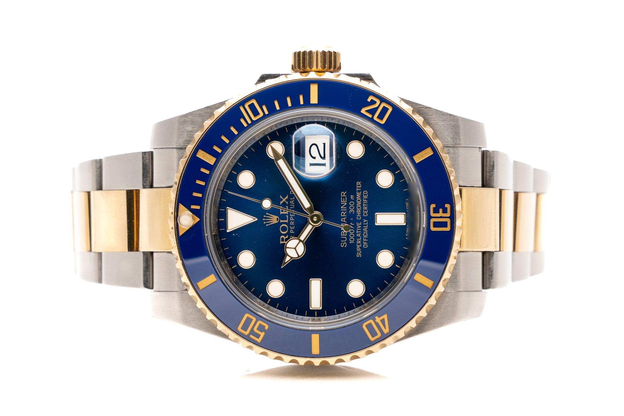 Rolex Submariner Date 40mm Two Tone Blue Ceramic Dial Oyster Ref: 116613LB 1