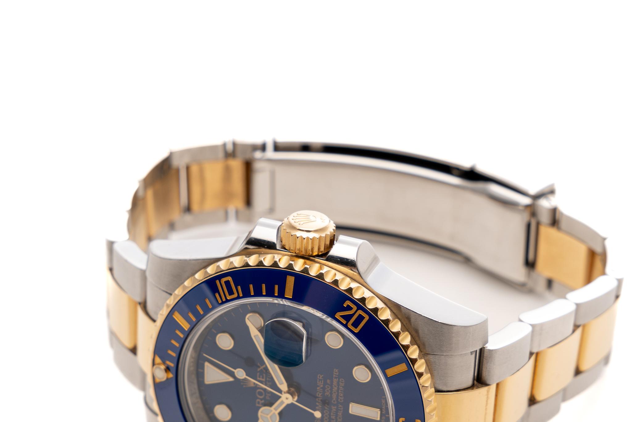 Rolex Submariner Date 40mm Two Tone Blue Ceramic Dial Oyster Ref: 116613LB 2