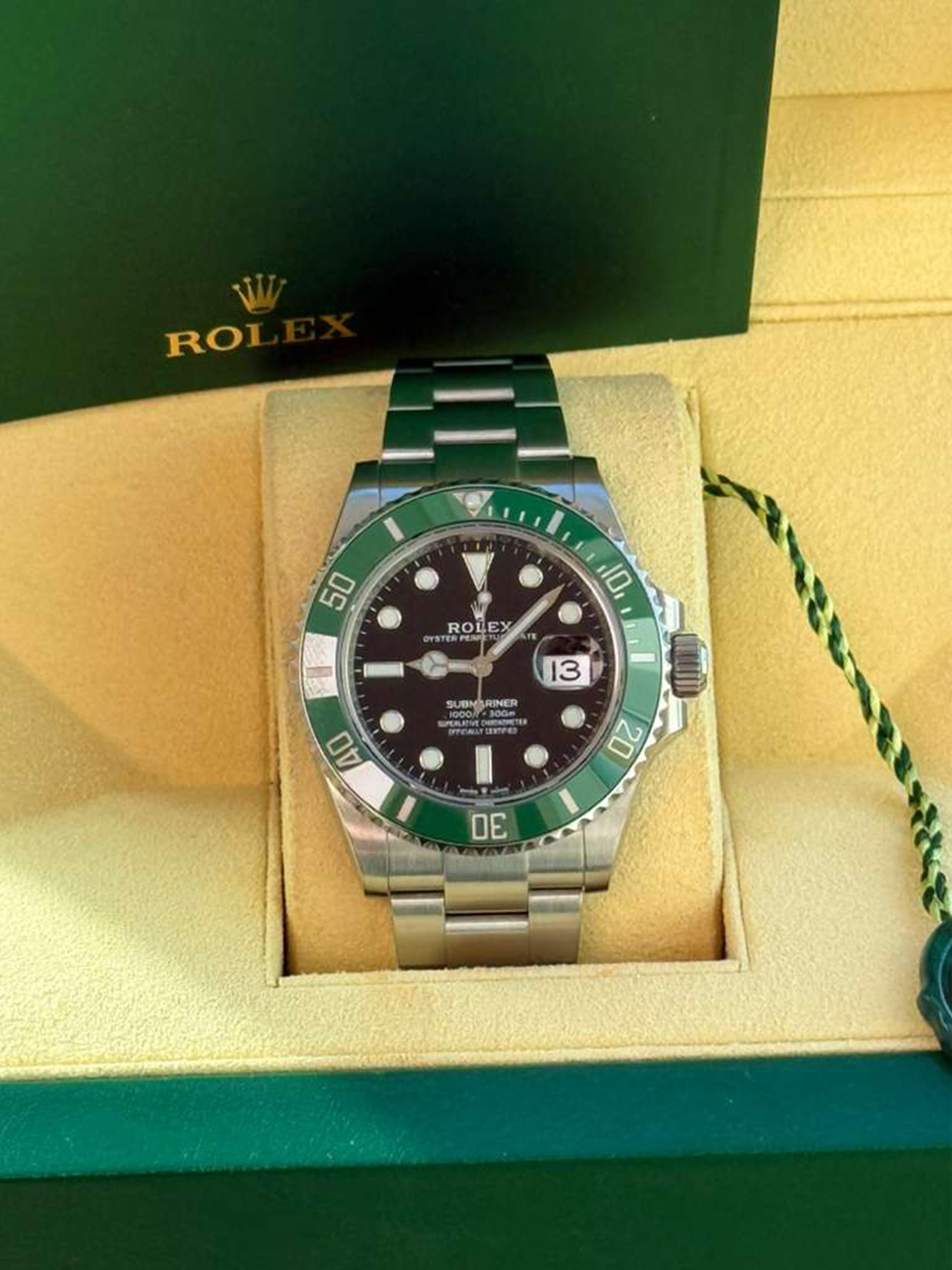 Rolex Submariner Date 41mm Starbucks Quadrante nero Bracciale Oyster in acciaio 126610LV in vendita 5