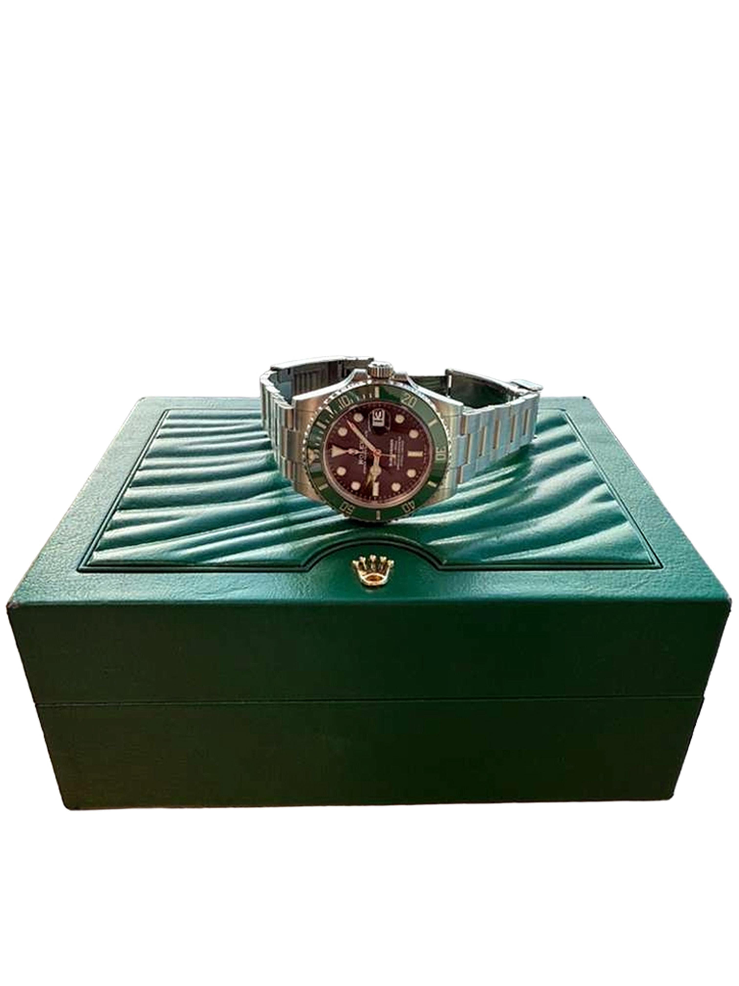 Rolex Submariner Date 41mm Starbucks Quadrante nero Bracciale Oyster in acciaio 126610LV in vendita 15