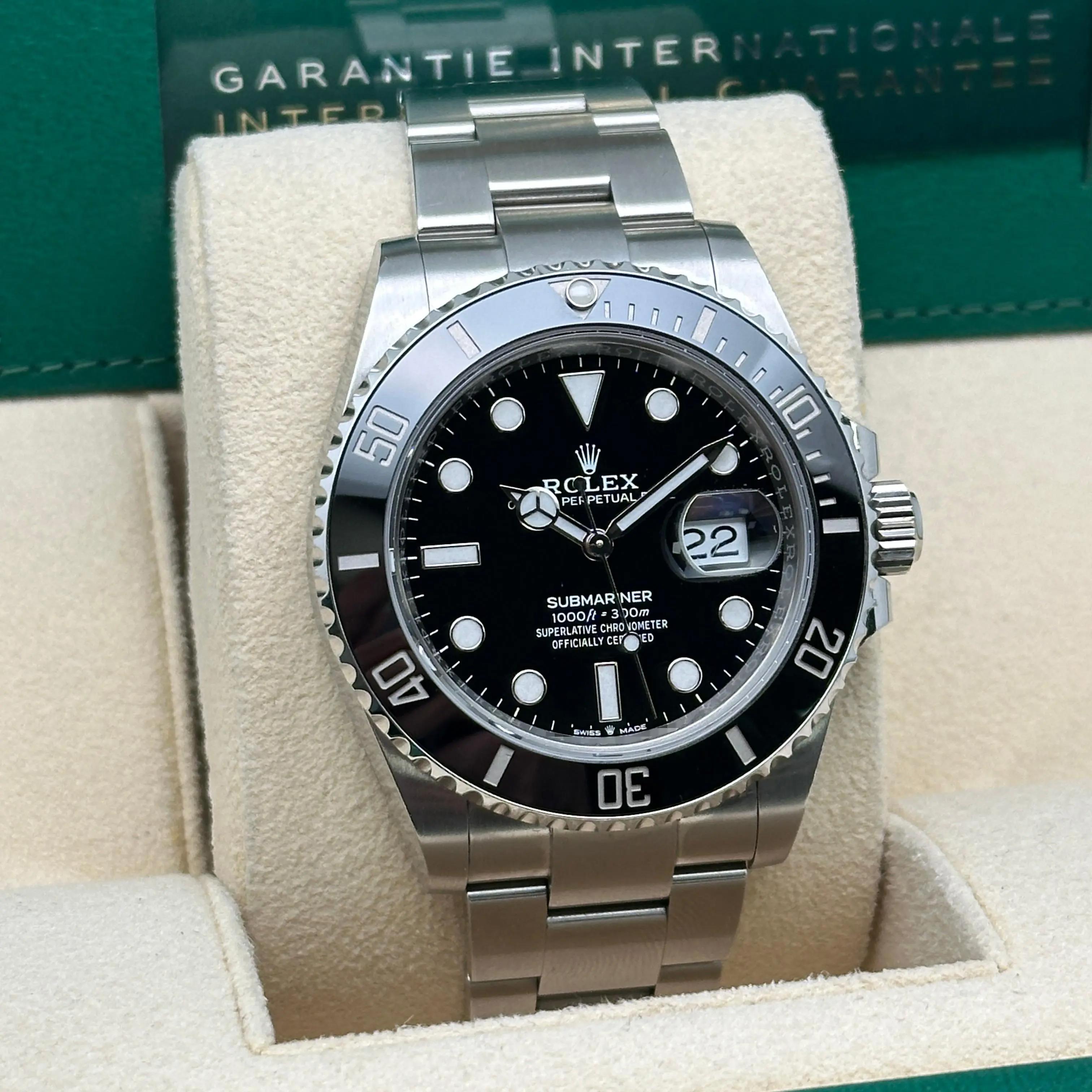 Rolex Submariner Date 41mm Steel Ceramic Black Dial Men Automatic Watch 126610LN Pour hommes en vente