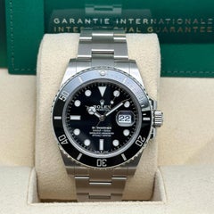 Rolex Submariner Date 41mm Steel Ceramic Black Dial Watch 126610LN Box Paper