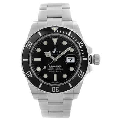 Rolex Submariner No Date Steel Ceramic Black Dial Automatic Mens Watch ...