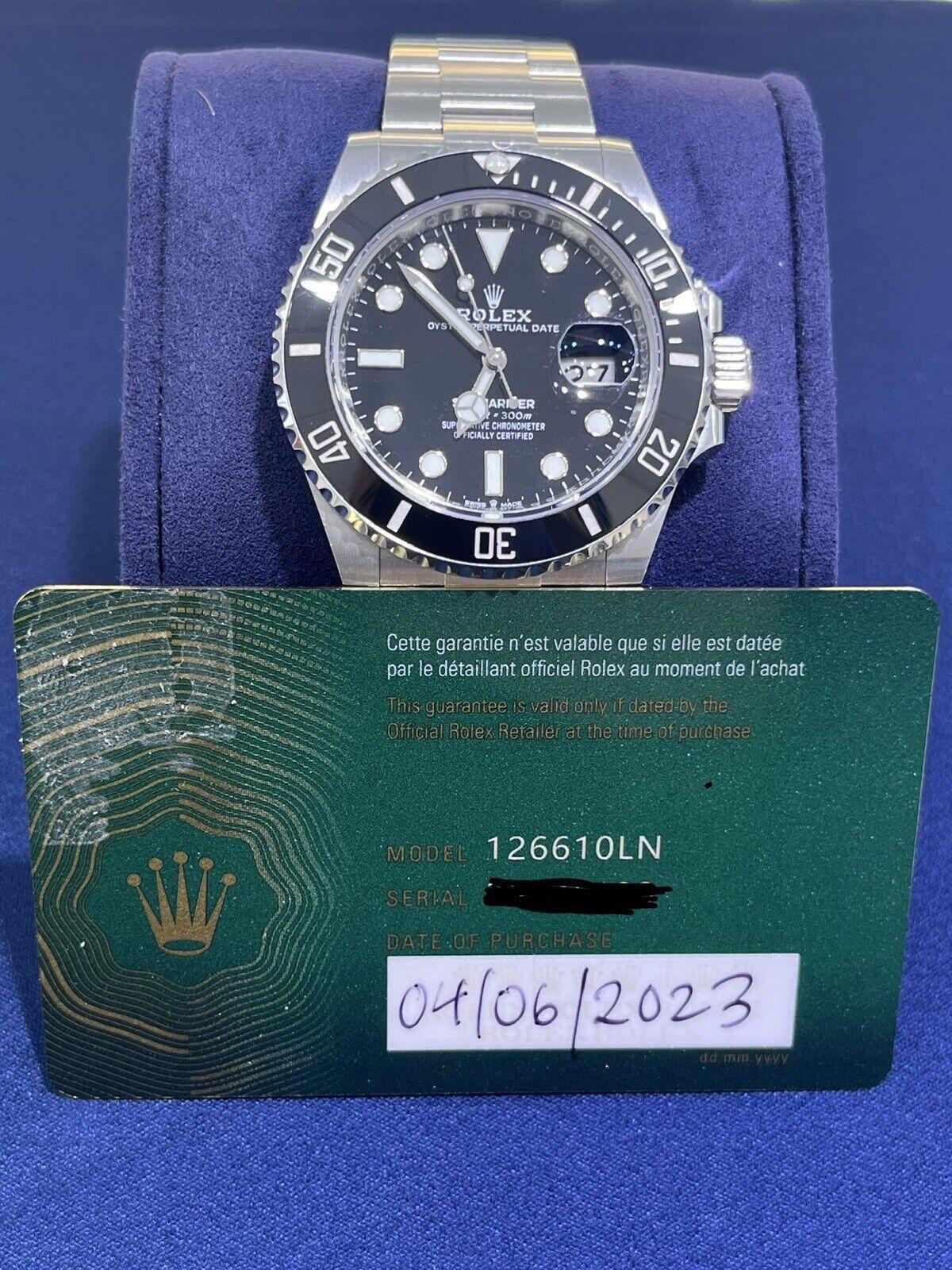 Rolex Submariner Date Black Ceramic 41mm Stainless Steel 126610LN Papers 2023 For Sale 3