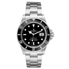 Rolex Submariner Date Quadrante Nero 4 Liner Acciaio Orologio Uomo 16610 Scheda Scatola