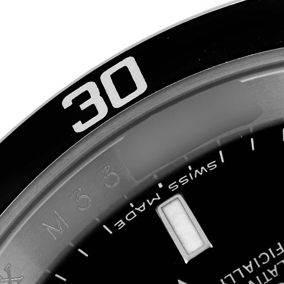 Rolex Submariner Date Black Dial 4 Liner Steel Mens Watch 16610 Box Card 2