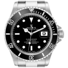 Rolex Submariner Date Quadrante Nero 4 Liner Acciaio Orologio Uomo 16610 Scheda Scatola